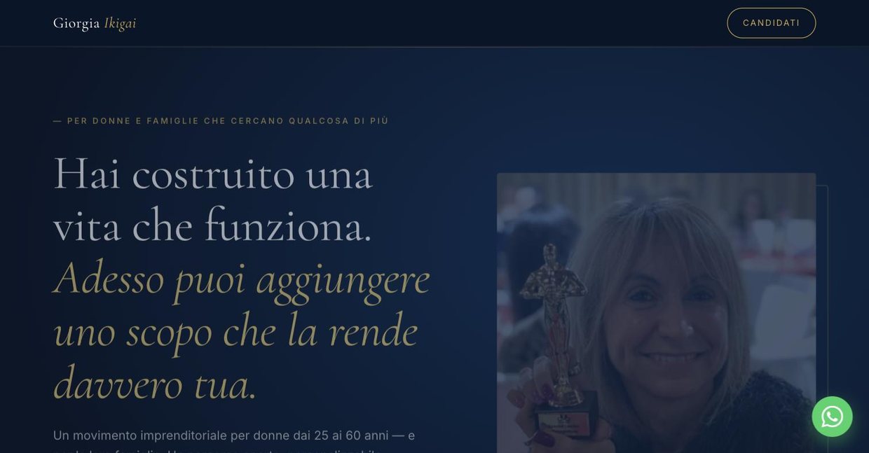 Sito Giorgia Ikigai realizzato da LocalPro360